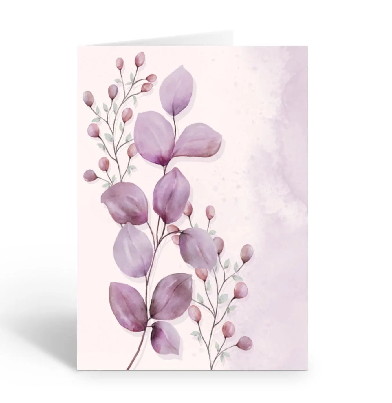 Stonehouse Collection | Purple Leaf Note Cards | Dried Purple Leaves – B14554