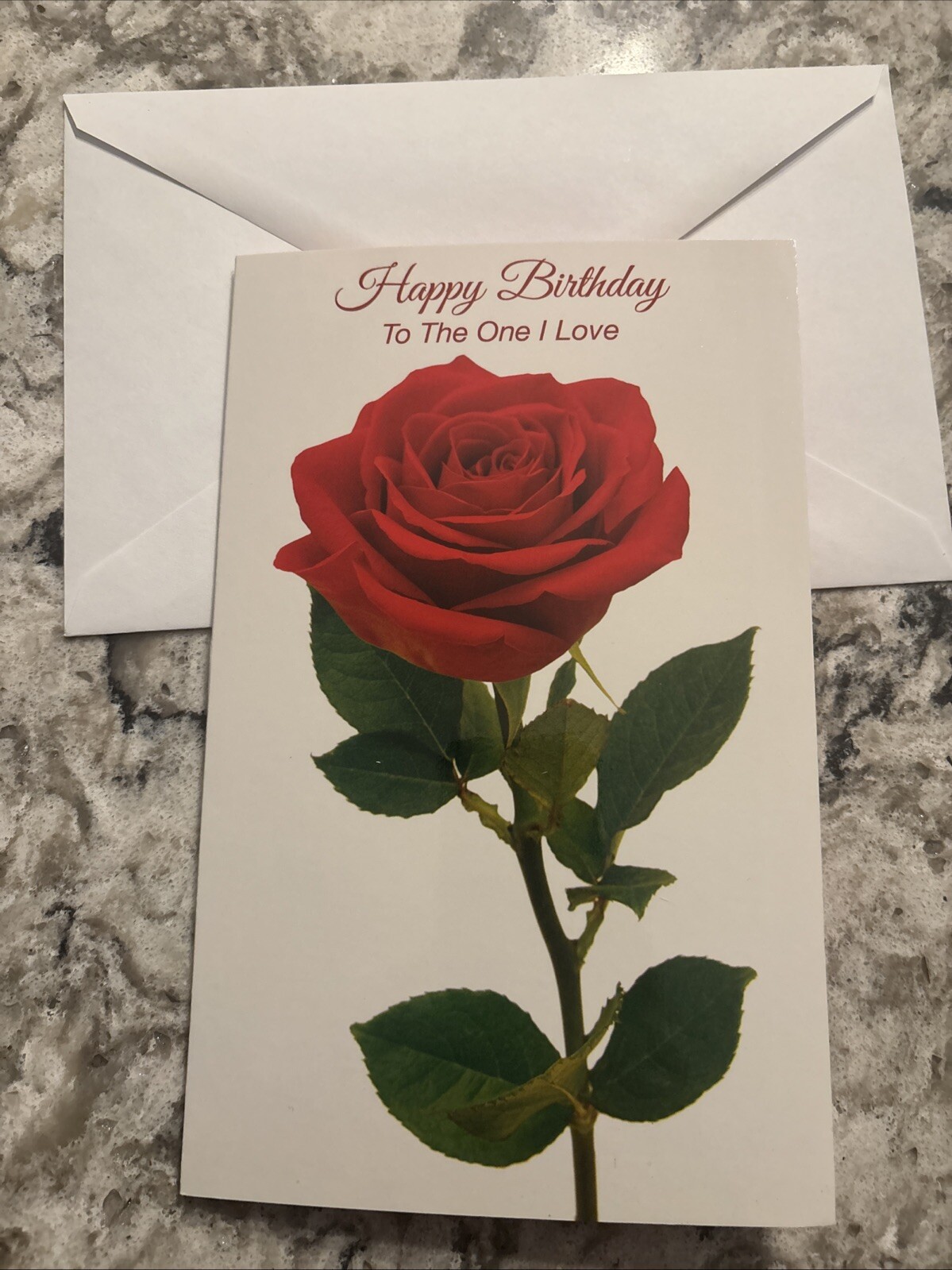 Birthday To The One I Love Wife Girlfriend Etc. 5”x7.75″ Stockwell Greeting Card