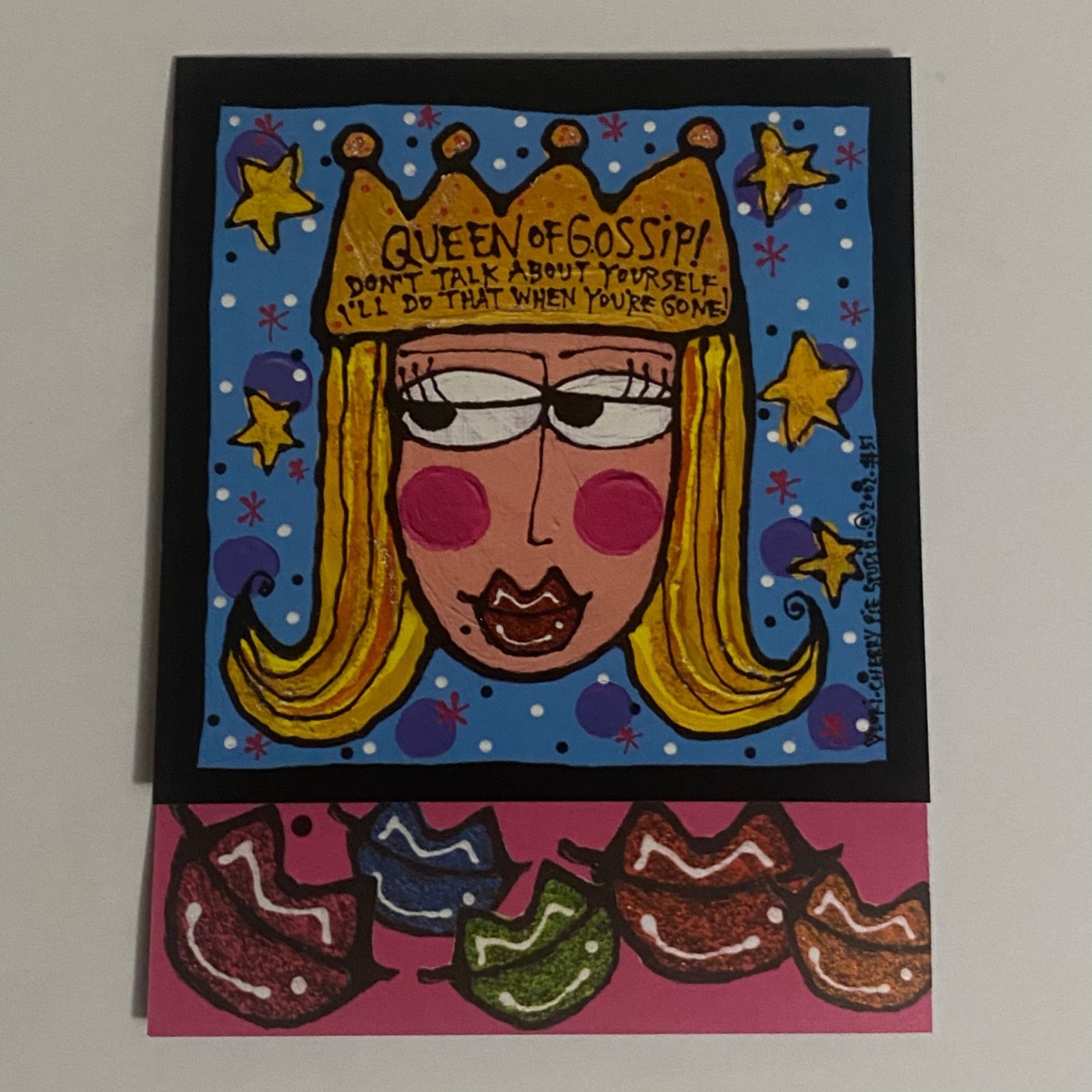 JUST FOR FUN Greeting Cards Blonde Queen Princess Leanin’ Tree Lori Wiseman NOS