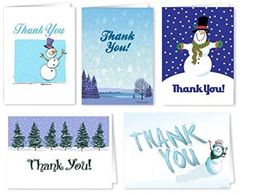 Assorted Winter Theme Note Card Pack – 20 Blank Note Cards – Holiday – 905