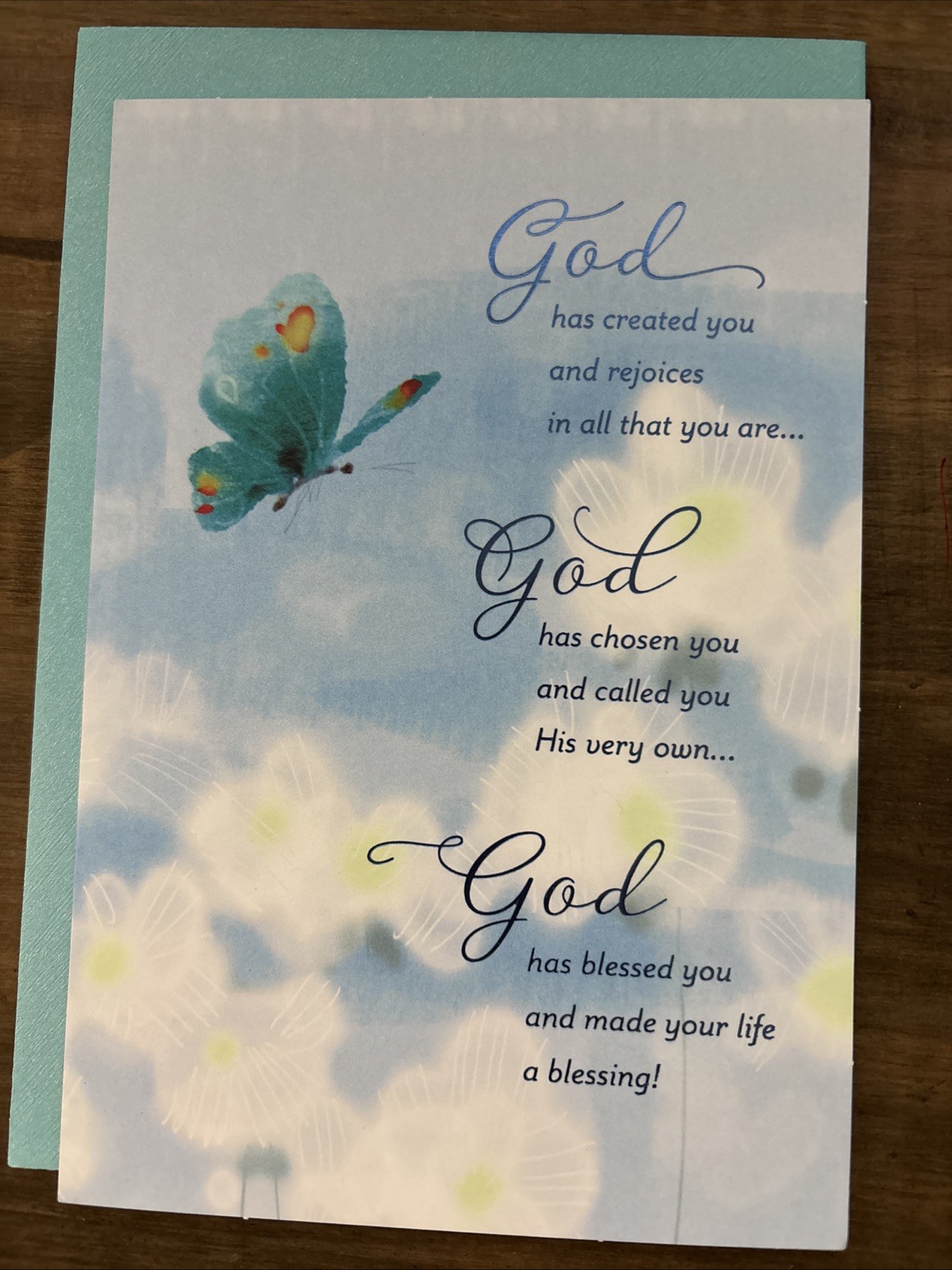 DaySpring BIRTHDAY Greeting Card “God Has Created, Chosen & Blessed You”