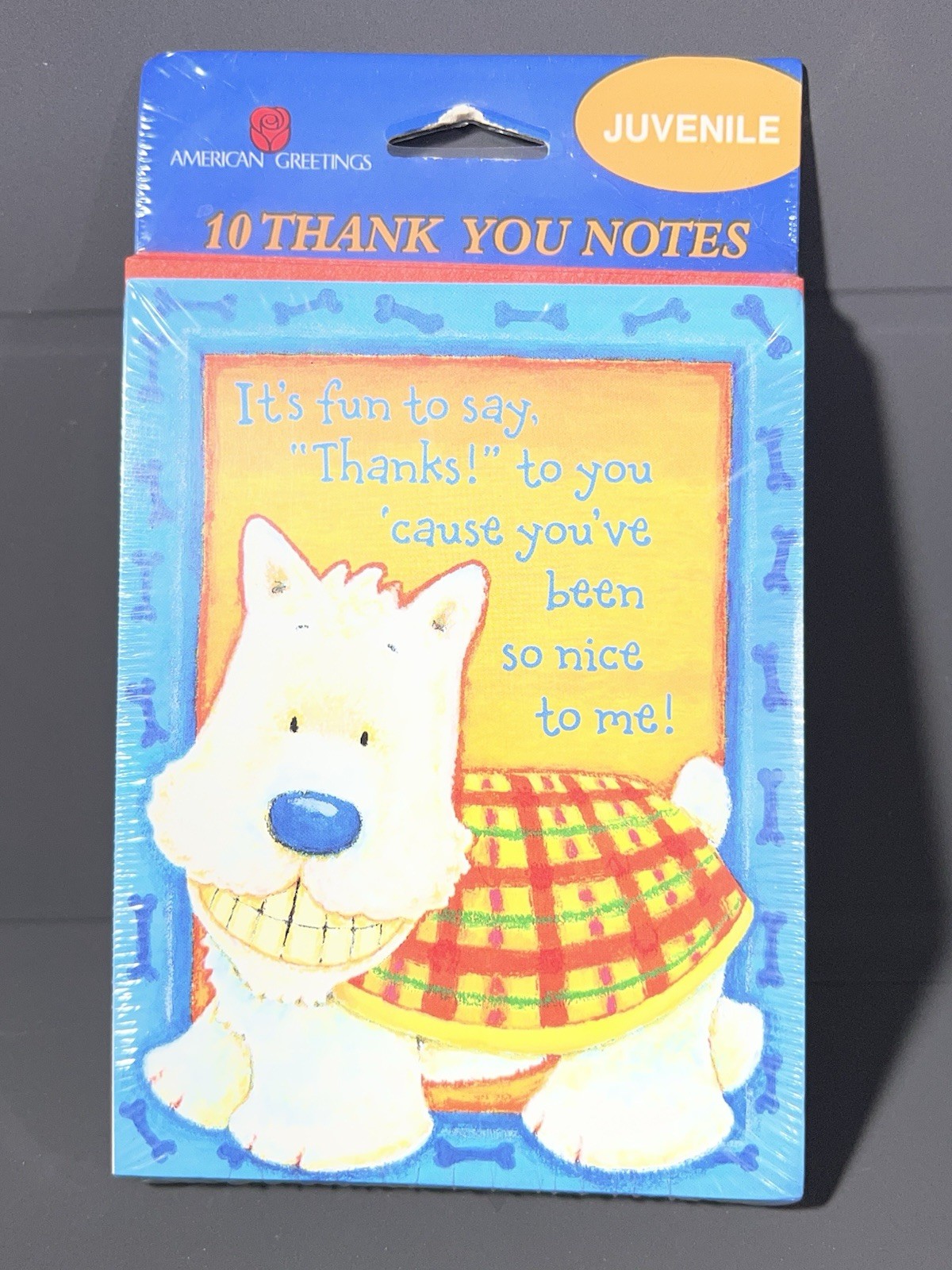 Vintage Kid Puppy Dog Themed Thank You Note Cards with Envelopes Sealed 10 pack