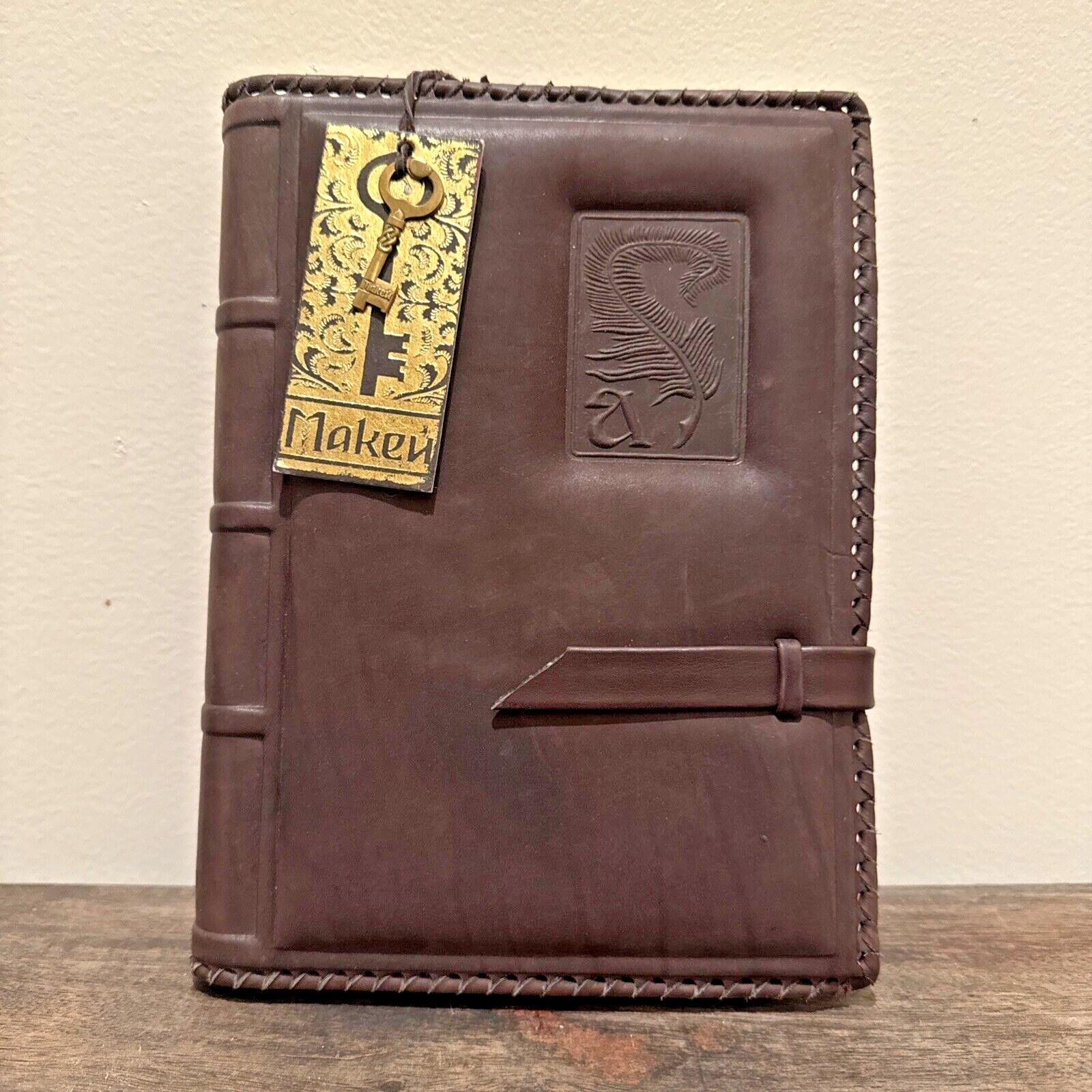 Genuine Leather Diary/Journal/Writing Notebook Brown 6.5×8.5 Handmade in Belarus