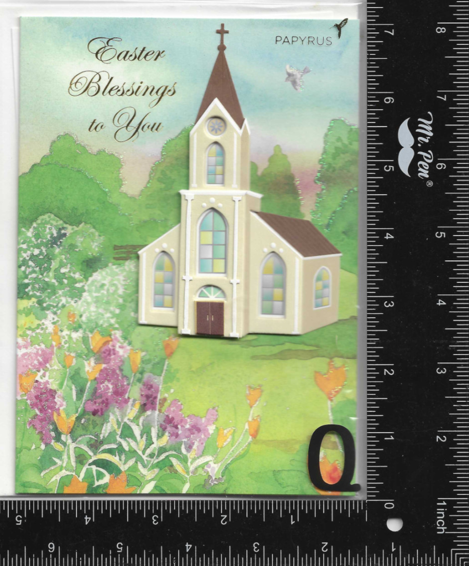 1 single embellished EASTER Card