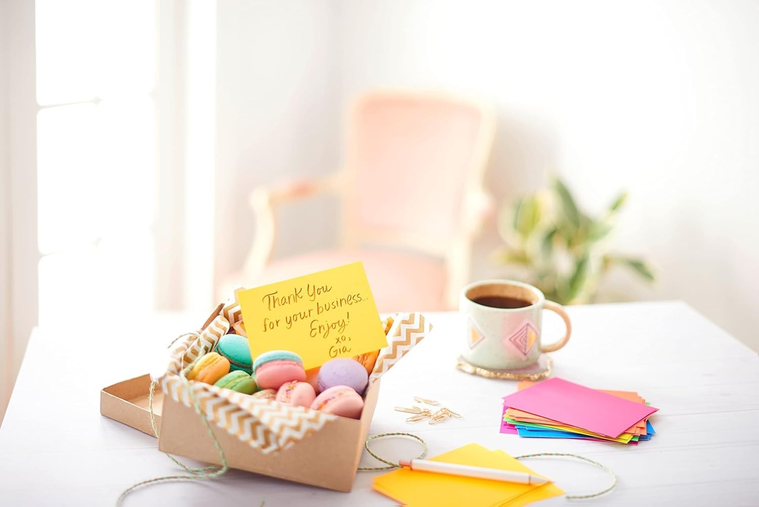 Colorful Rainbow Note Cards – 200 Count