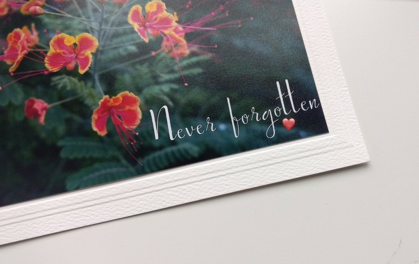‘Never Forgotten’. Lovely Blank Greeting Card w/Envelope, Artist is Seller
