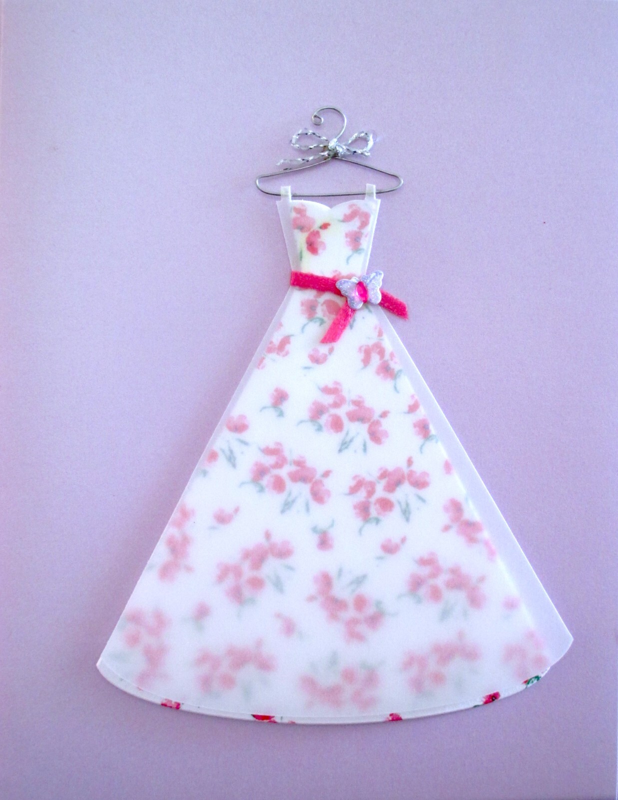 Papyrus Floral Dress Gemmed Butterfly Mother’s Day Greeting Card