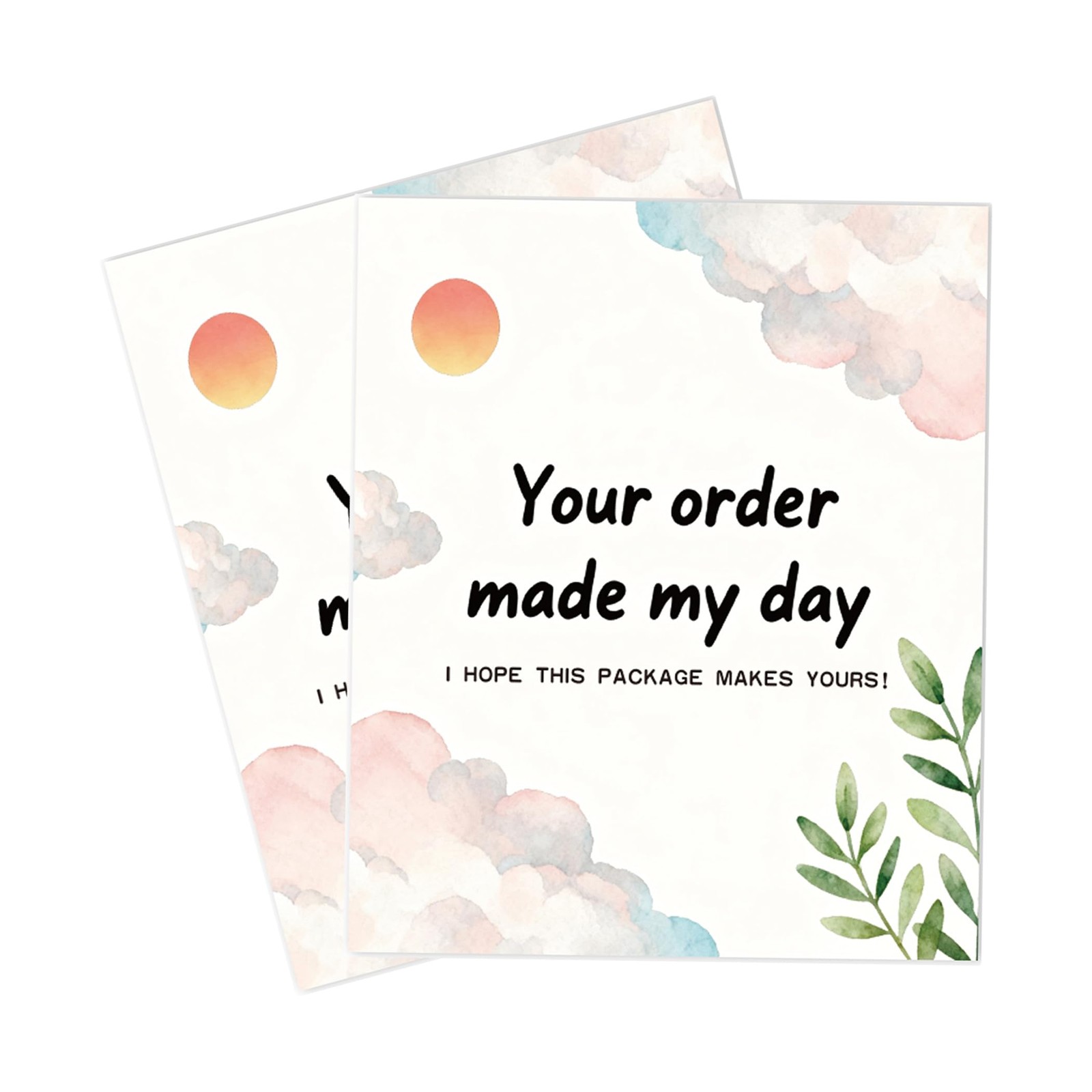 160Pcs Thank You Cards for Small Business,3″x3.5″, Indie Illustrator Designed