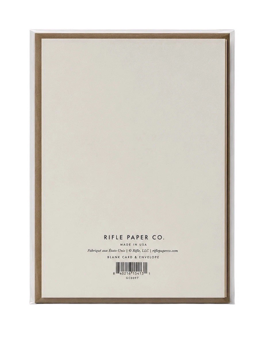 RIFLE PAPER CO Birthday Card Feliz Birthday Present A2 Blank Card & Envelope NEW