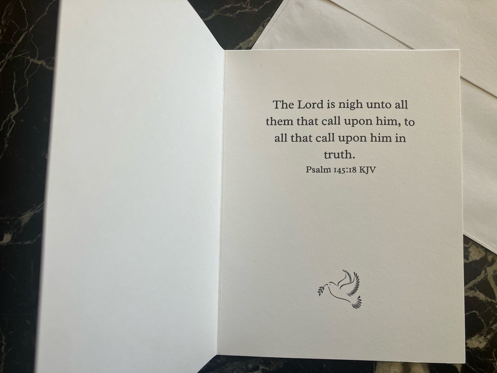 Christian Sympathy Cards – Religious Bereavement with KJV Scriptures & Envelope