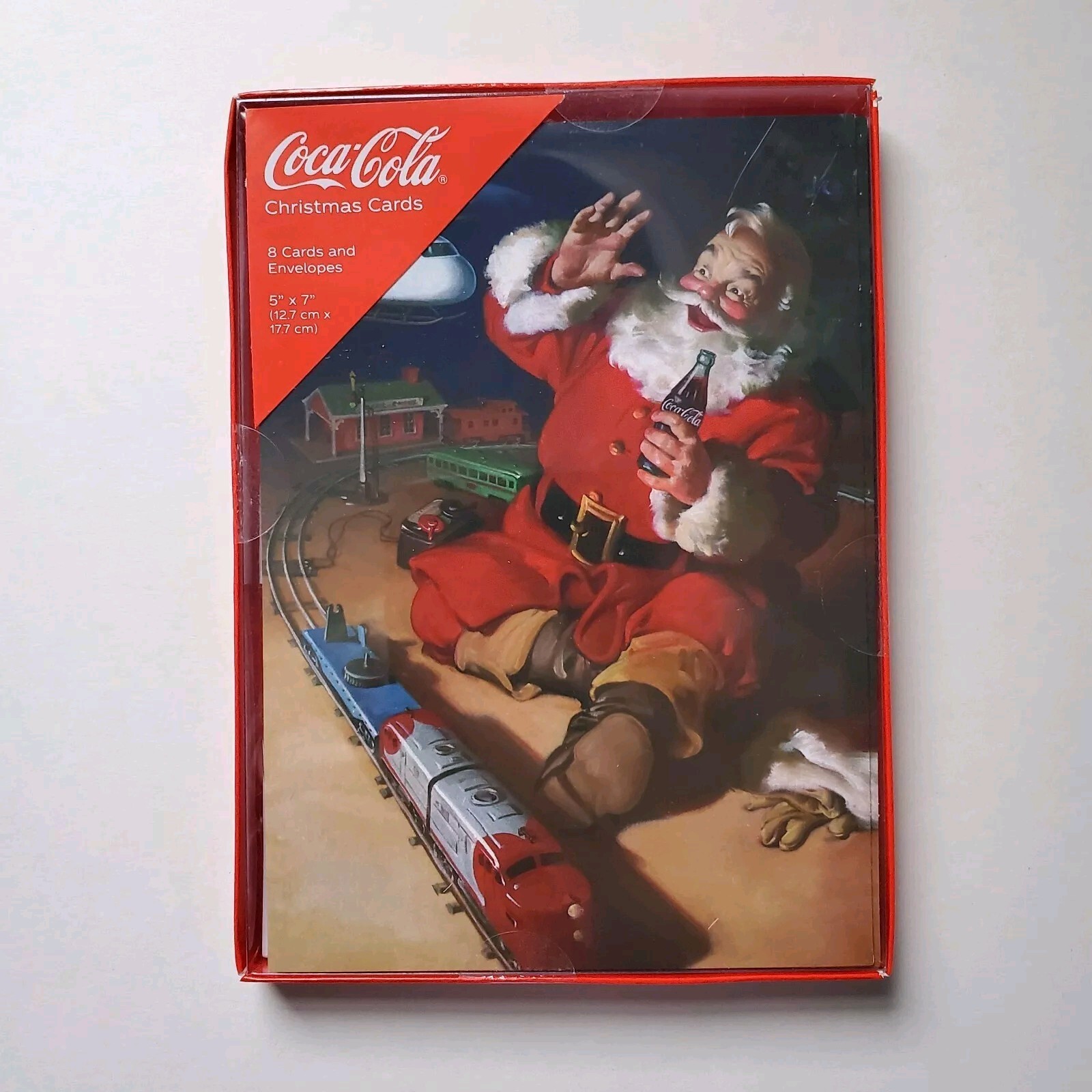 6 Boxes Coca Cola Santa Polar Bear Dog Coke Bottle Christmas Cards 8 Count Each