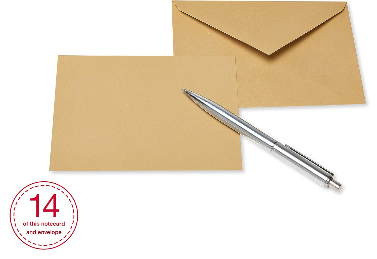 Single Panel Blank Cards with Envelopes, Earthtone Colors (100-Count)