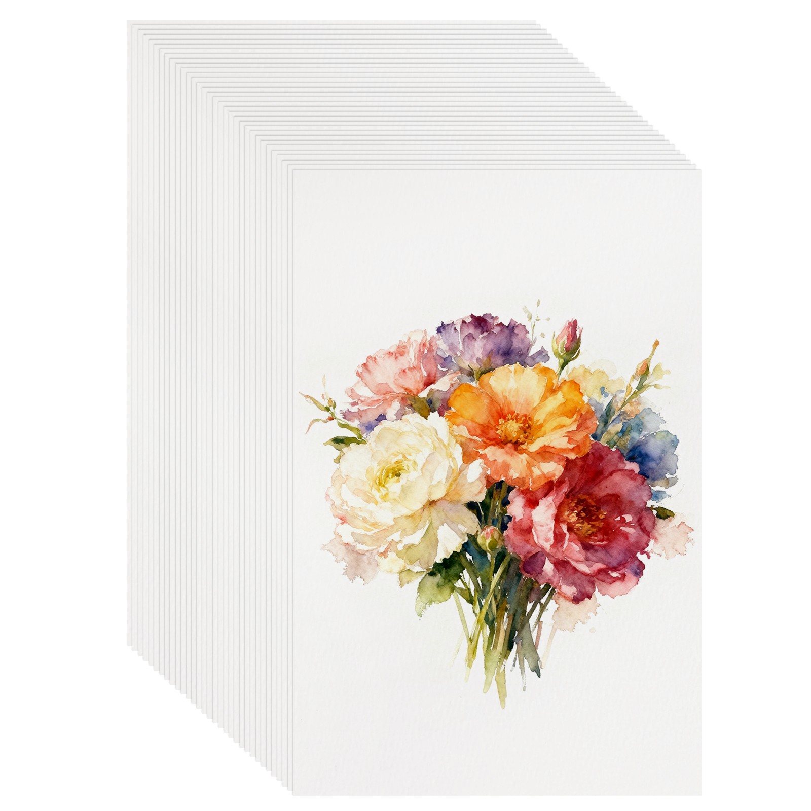 32 Pcs Watercolor Paper 6×9 Inch 60lb/160gsm Straight Corner Drawing Paper