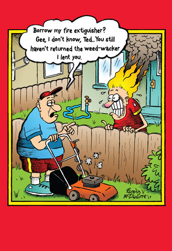 Fire Extinguisher Funny Birthday Card – Greeting Card by Nobleworks