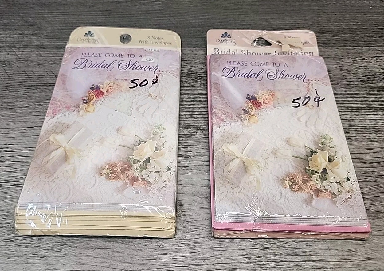 New – Two Packages 8 Count Bridal Shower Cards By DaySpring Christian