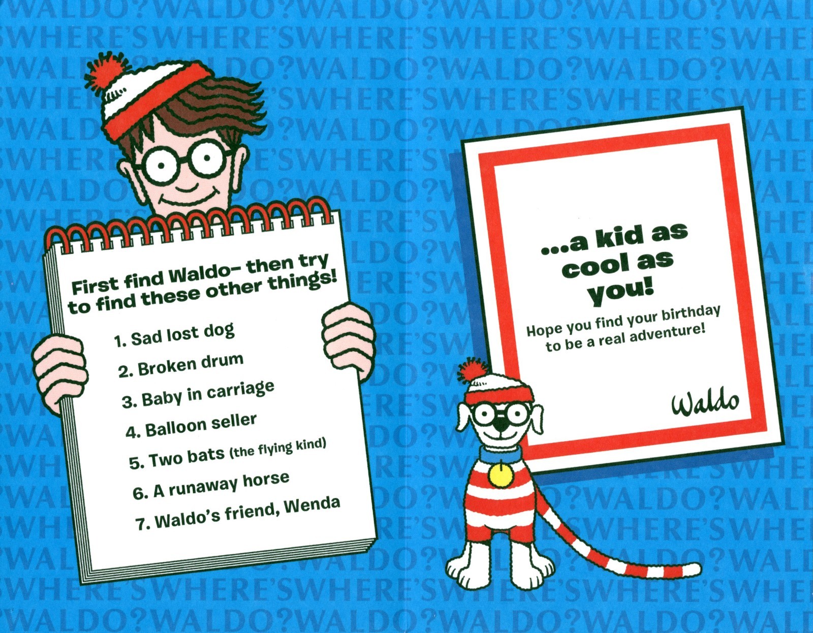 Where’s Waldo BIRTHDAY Card, Fairground Search Game Fun by American Greetings +✉