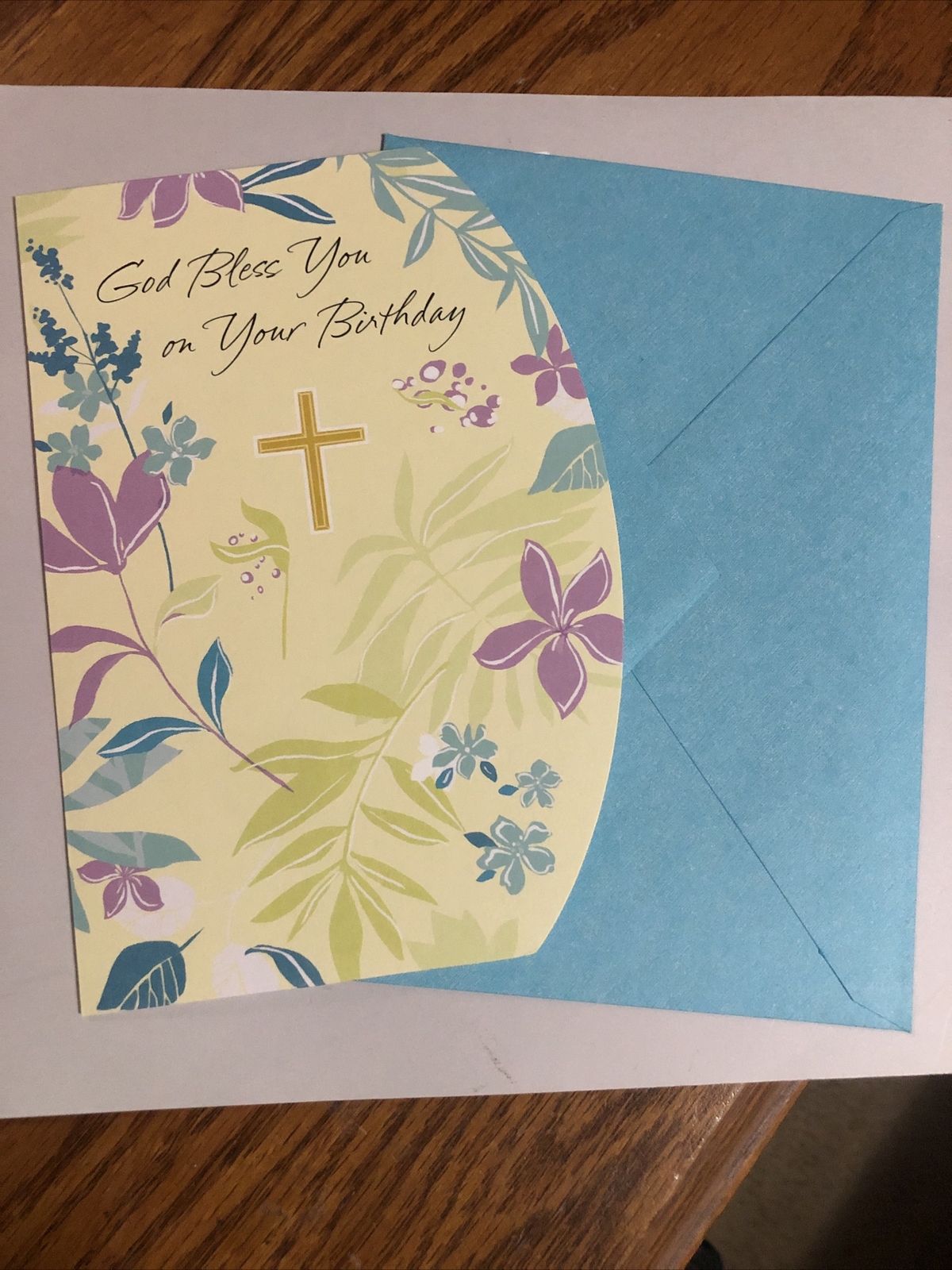 God Bless You On Your Birthday Religious Tender Thoughts American Greetings Card