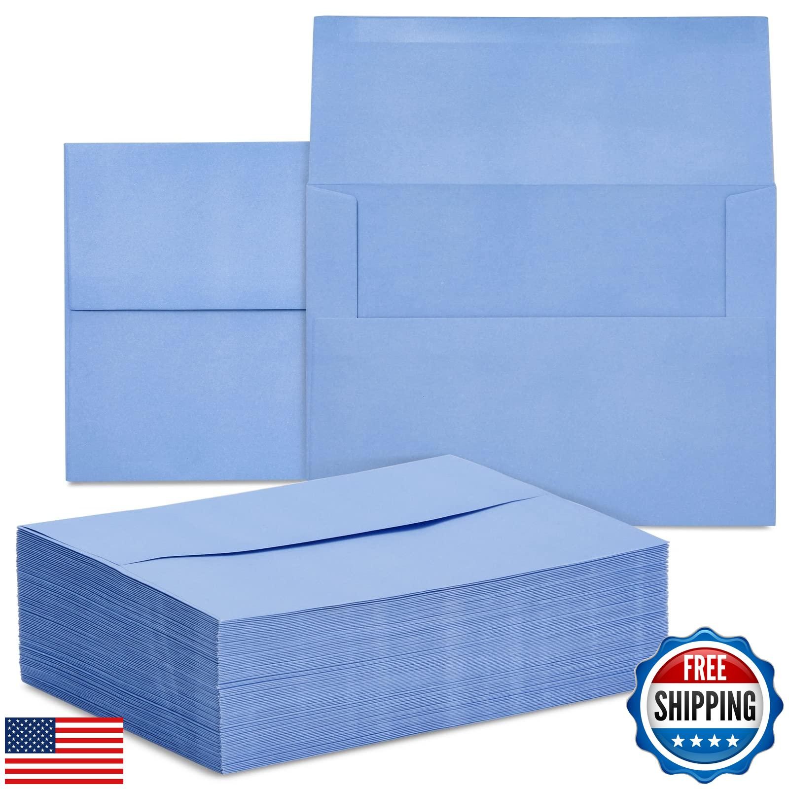 Juvale 96 Pack Light Blue 5×7 Envelopes for Invitations, A7 Size Light Blue E
