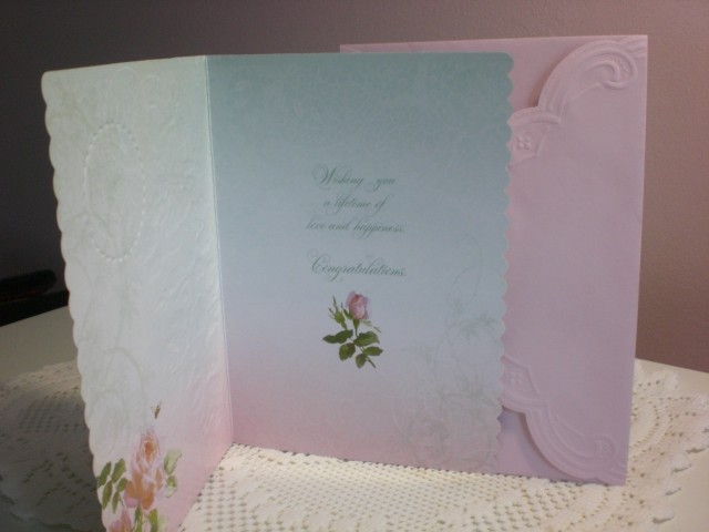 Carol’s Rose Garden – Wedding – A branch of beautiful pink roses on the front