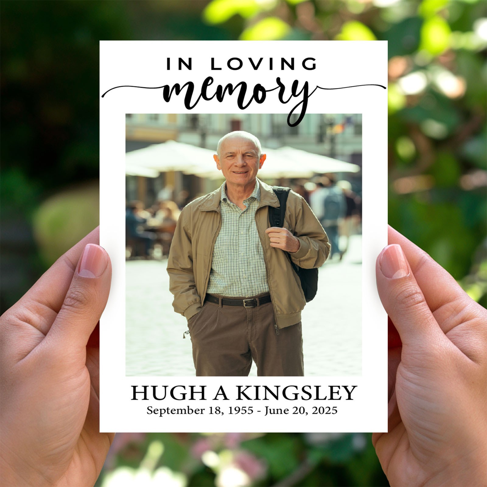 Personalized with Prayer Funeral Memorial Prayer Cards – 50 Cards Funeral Favors