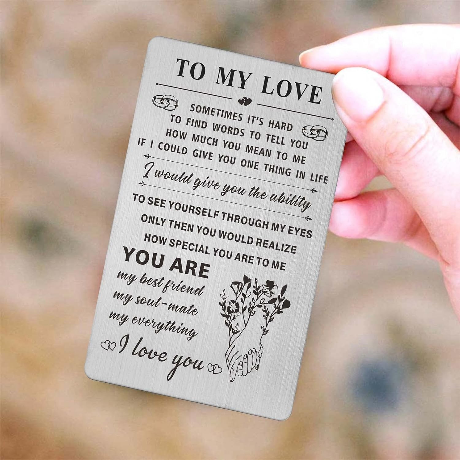 Resdink I Love You Gifts for Her Women, Romantic Wedding Anniversary Card for Gi