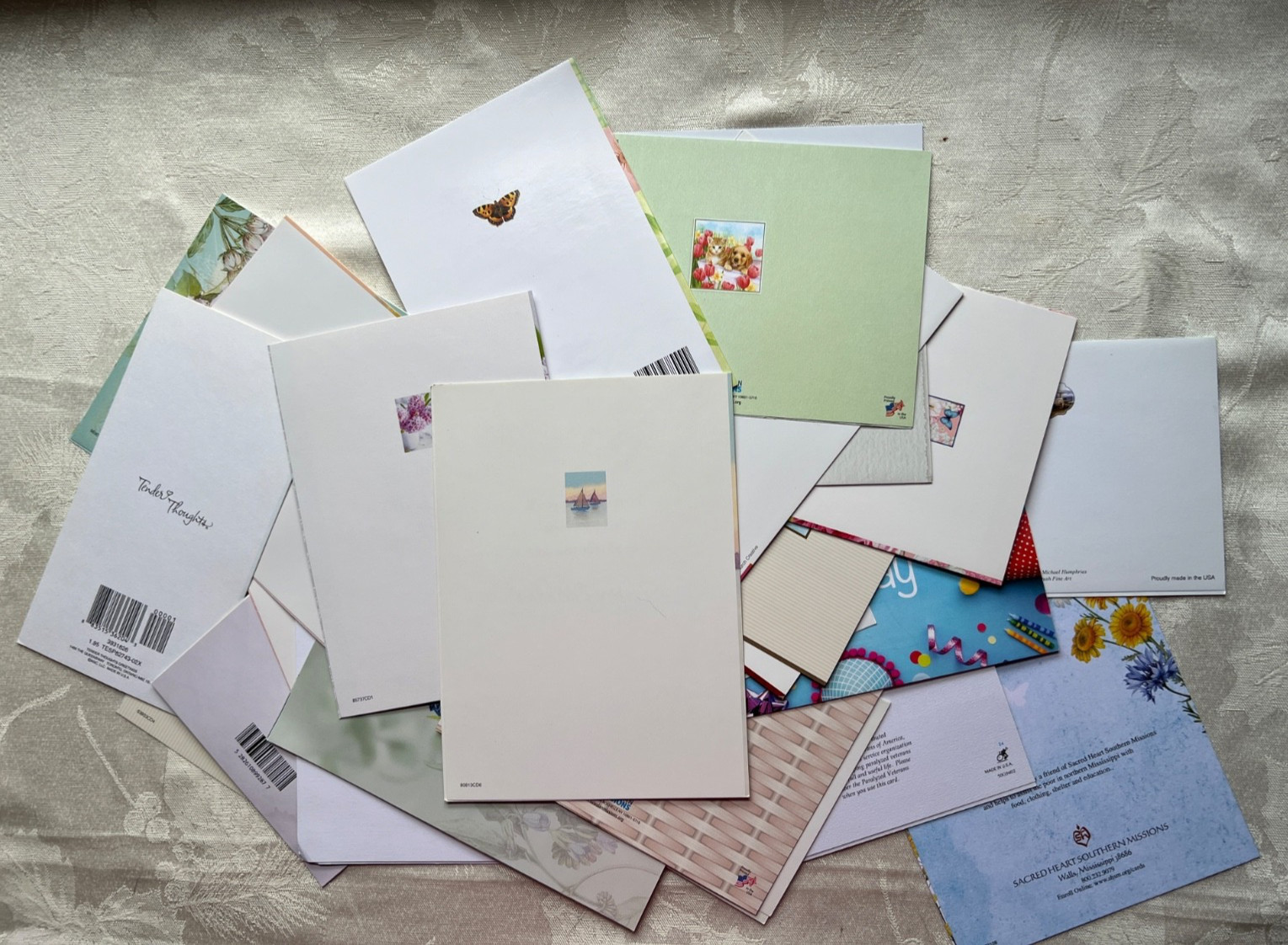 Unbranded Birthday Greeting Cards lot of 33 cards with envelopes