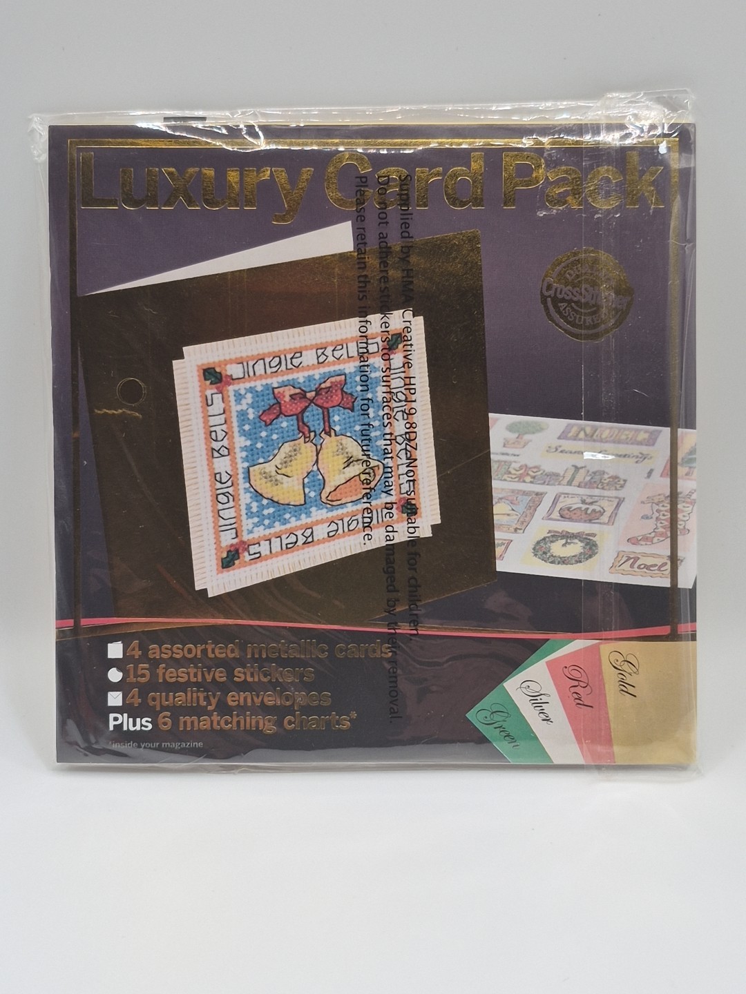 Luxury Card Pack 4 Assorted Metallic Cards