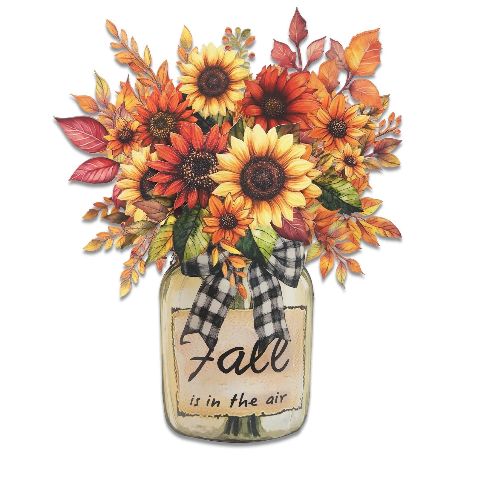 Fall Paper Pop Up Cards,Sunflower Floral Vase 13 Inch Paper Flower Bouquet Gr…