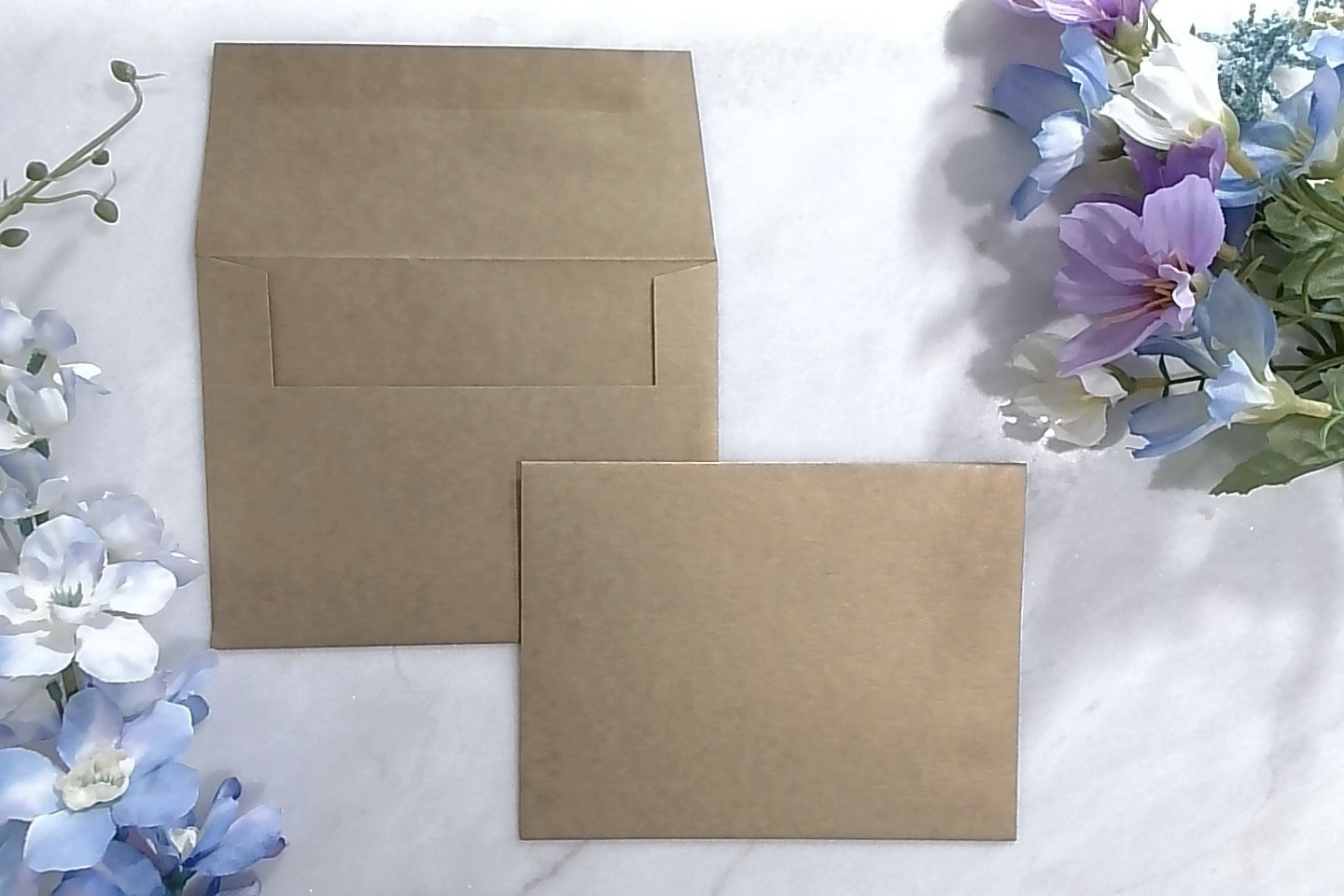 Set of 25 A2 Gummed Envelope Curious Alchemy – Gold 80 lb text
