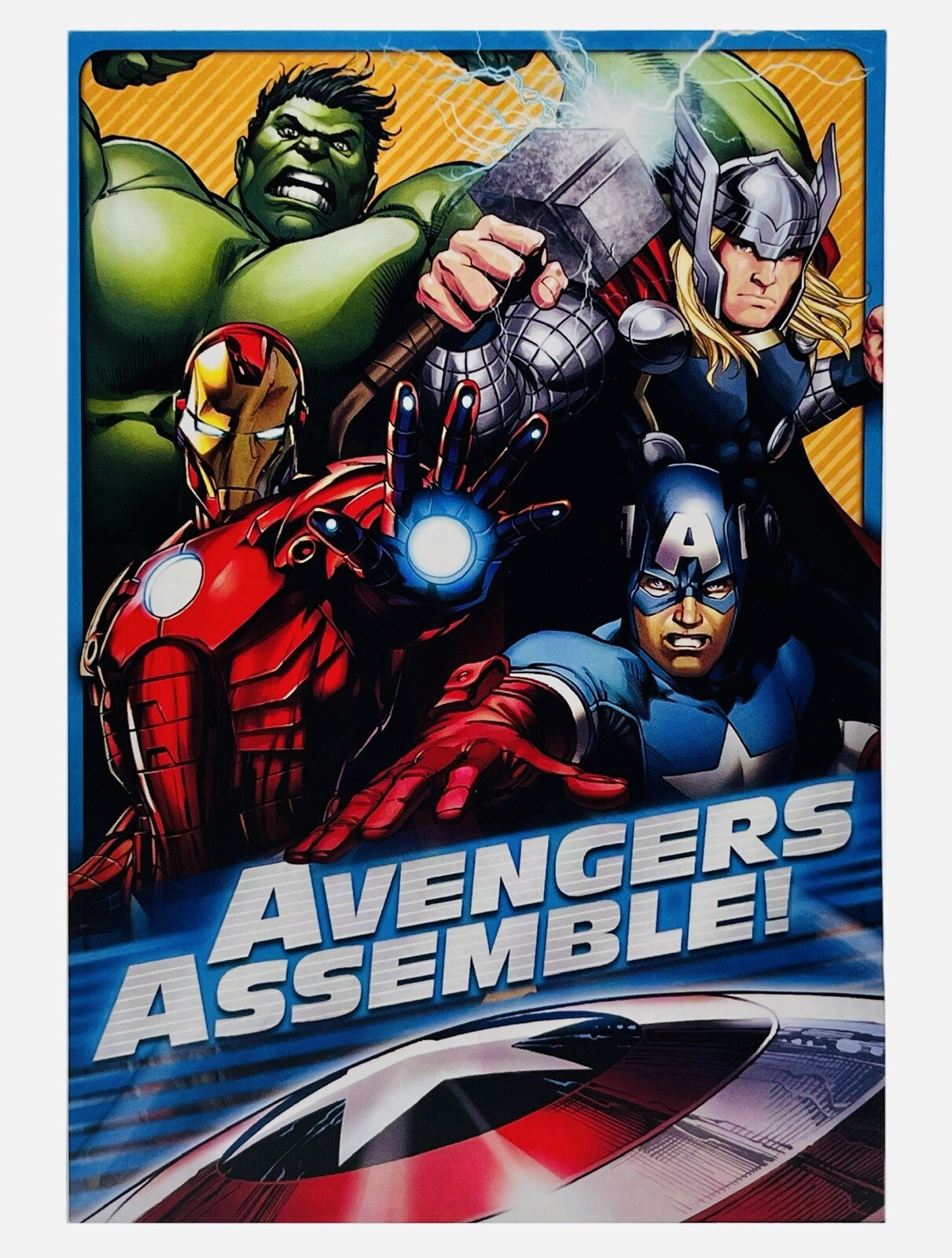 Marvel Avengers Assemble Kids Birthday Card Multicolor Hallmark Card NEW