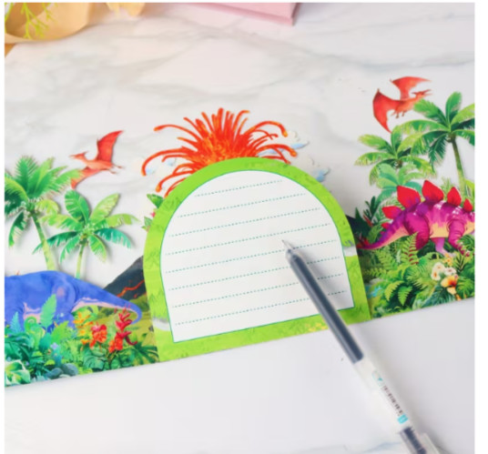 ADORABLE 3D DINOSAURS POP UP BIRTHDAY CARD FOR BOYS OR GIRLS DINOSAUR LOVERS
