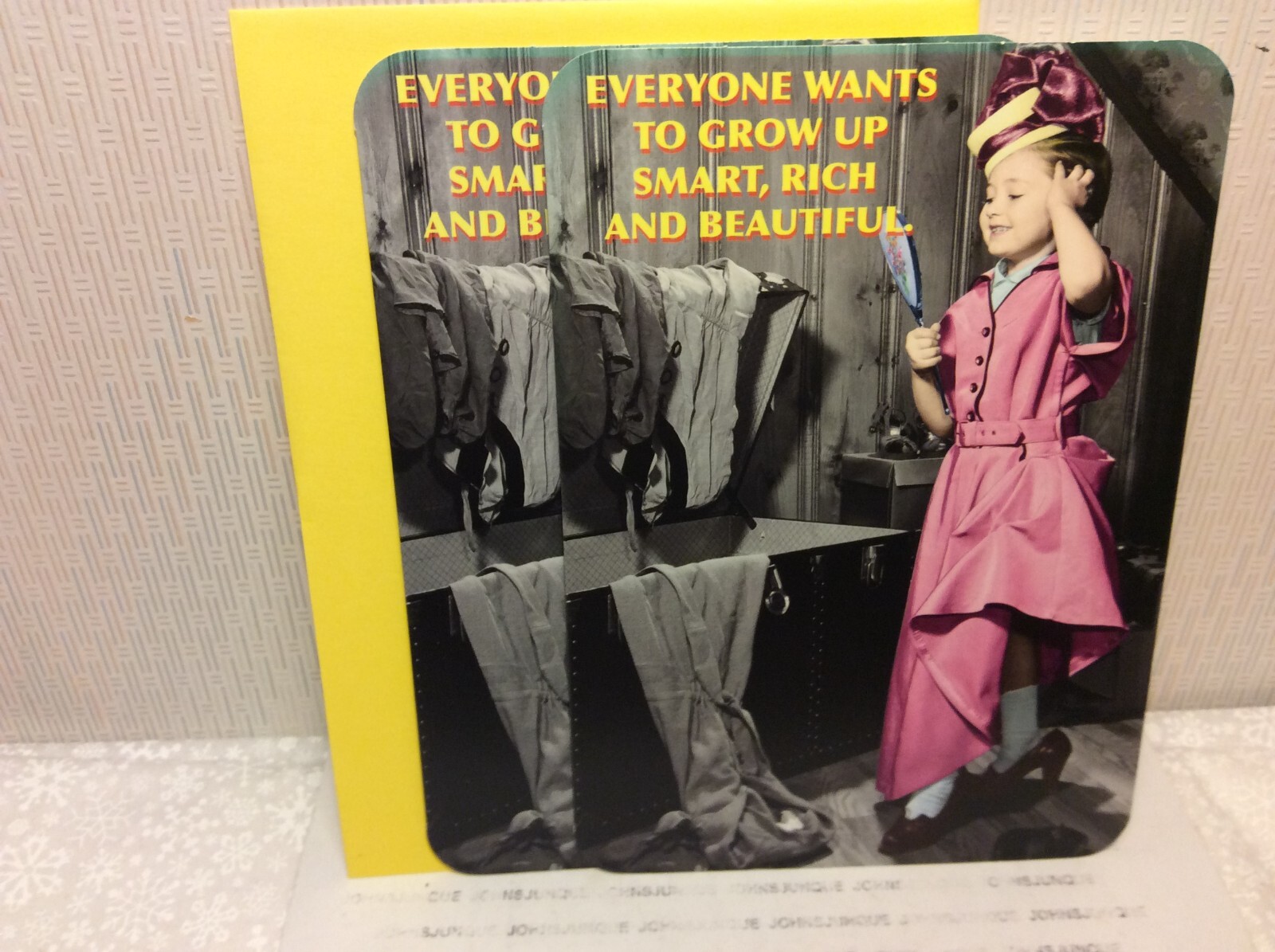 RSVP BIRTHDAY GREETING CARDS New w/Envelopes LOT 2 “EVERYONE WANTS TO GROW UP”