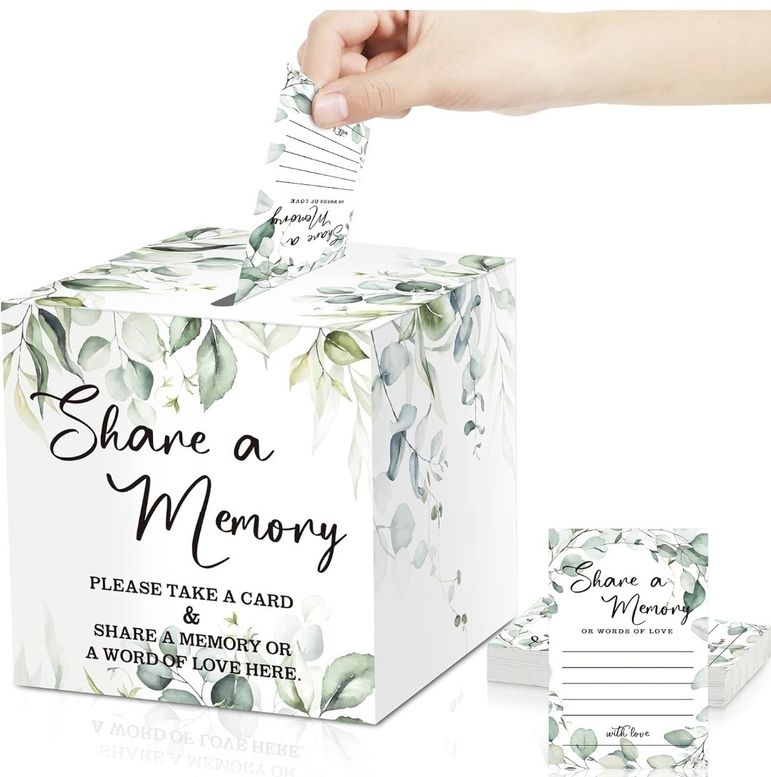 Pajean 50-Piece Greenery “Share a Memory” Cards for Life’s Collections.