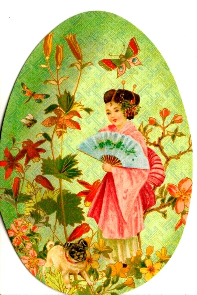 Happy Easter China Blossom Blank Note Cards By Punch Studio – Set of 2