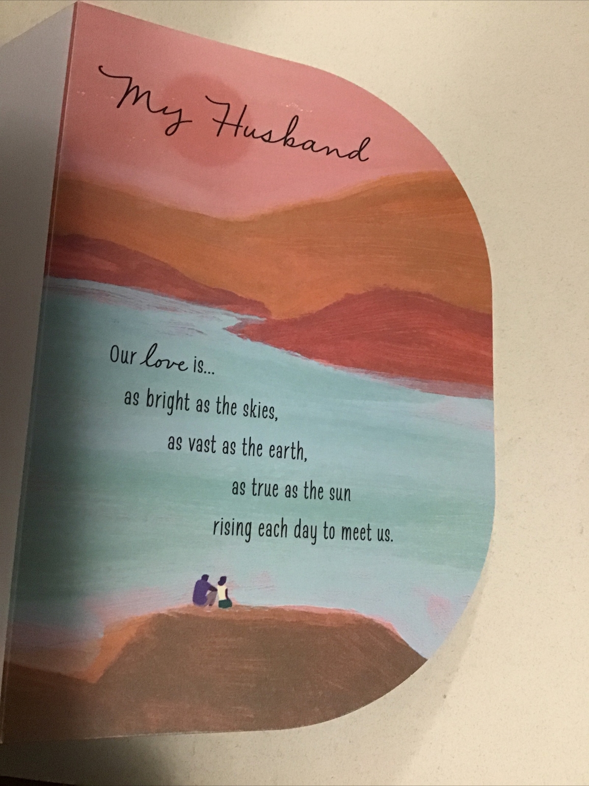 Happy Birthday My Husband Lake & Mountains Our Love Is… Hallmark Greeting Card