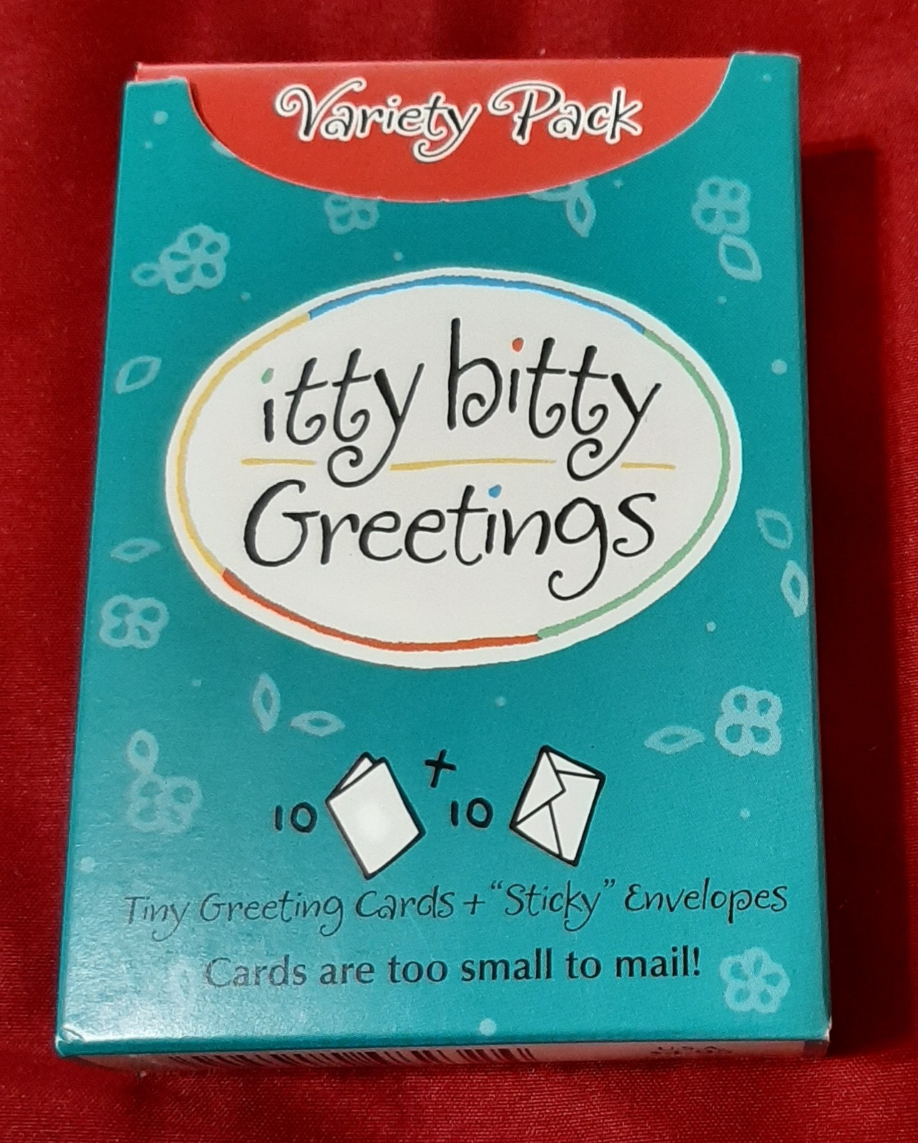 Hallmark Itty Bitty Greetings – 10 Cards & 9 Envelopes Open Box Variety Pack