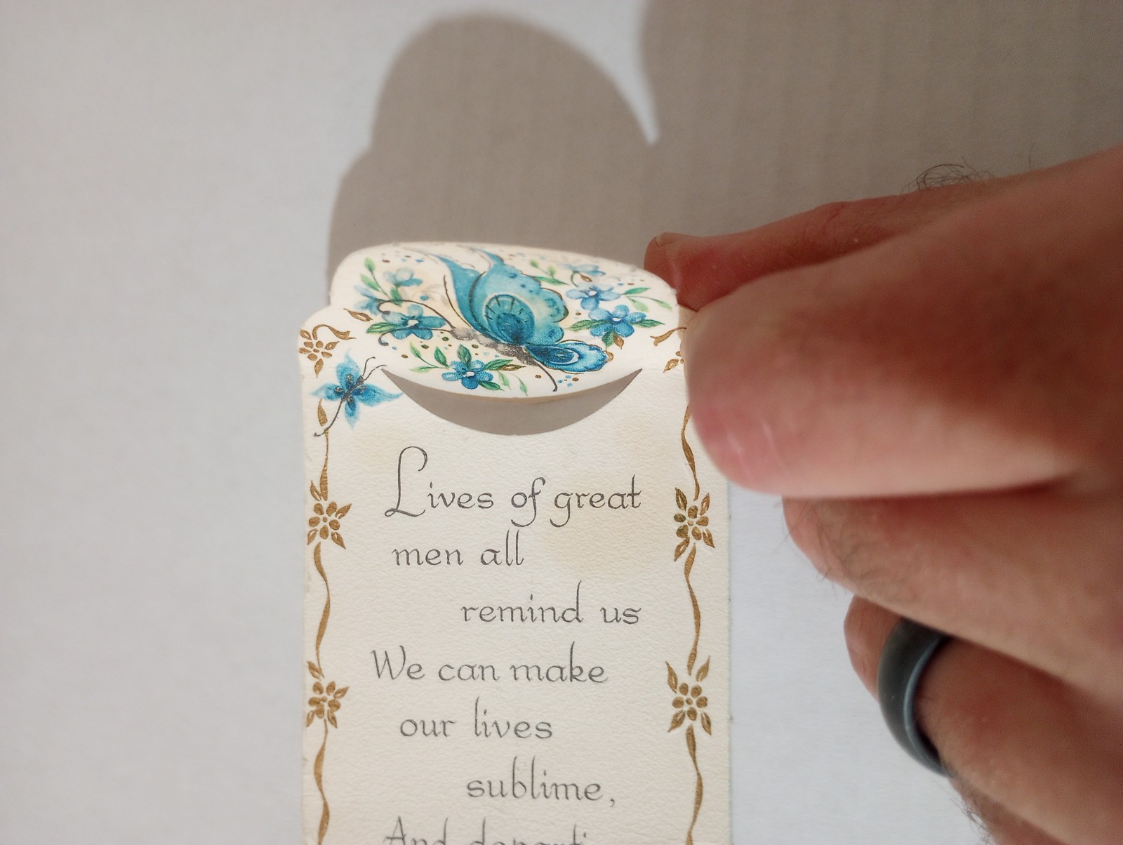Lives Of Great Men Henry Wadsworth Longfellow Poem Bookmark