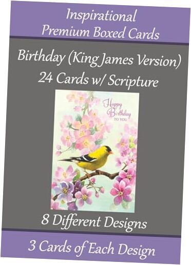 KJV Birthday Cards ~ 24 Designs ~ Christian/Religious Greeting Card #1