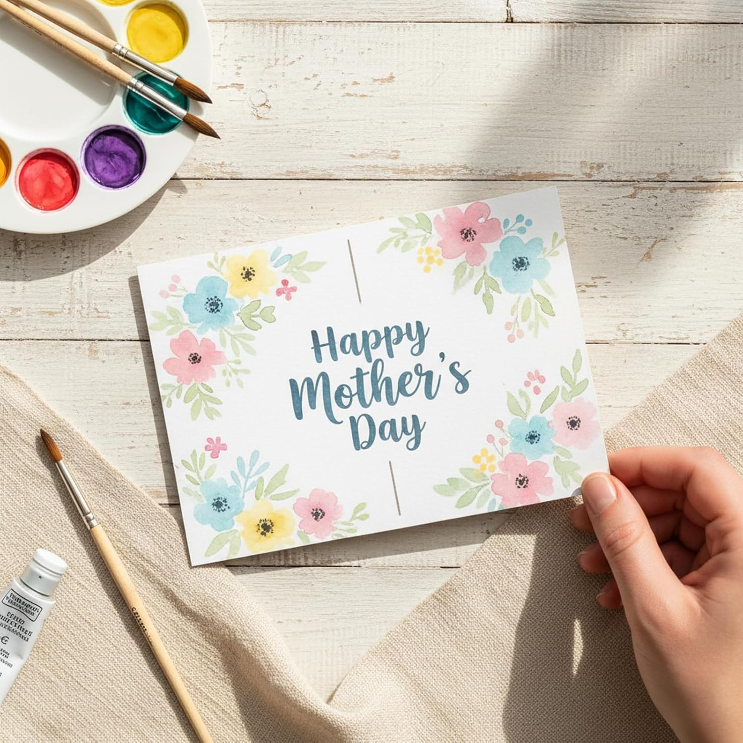 60 Set Watercolor Cards with Envelopes, 140Lb/300Gsm Cotton Heavyweight