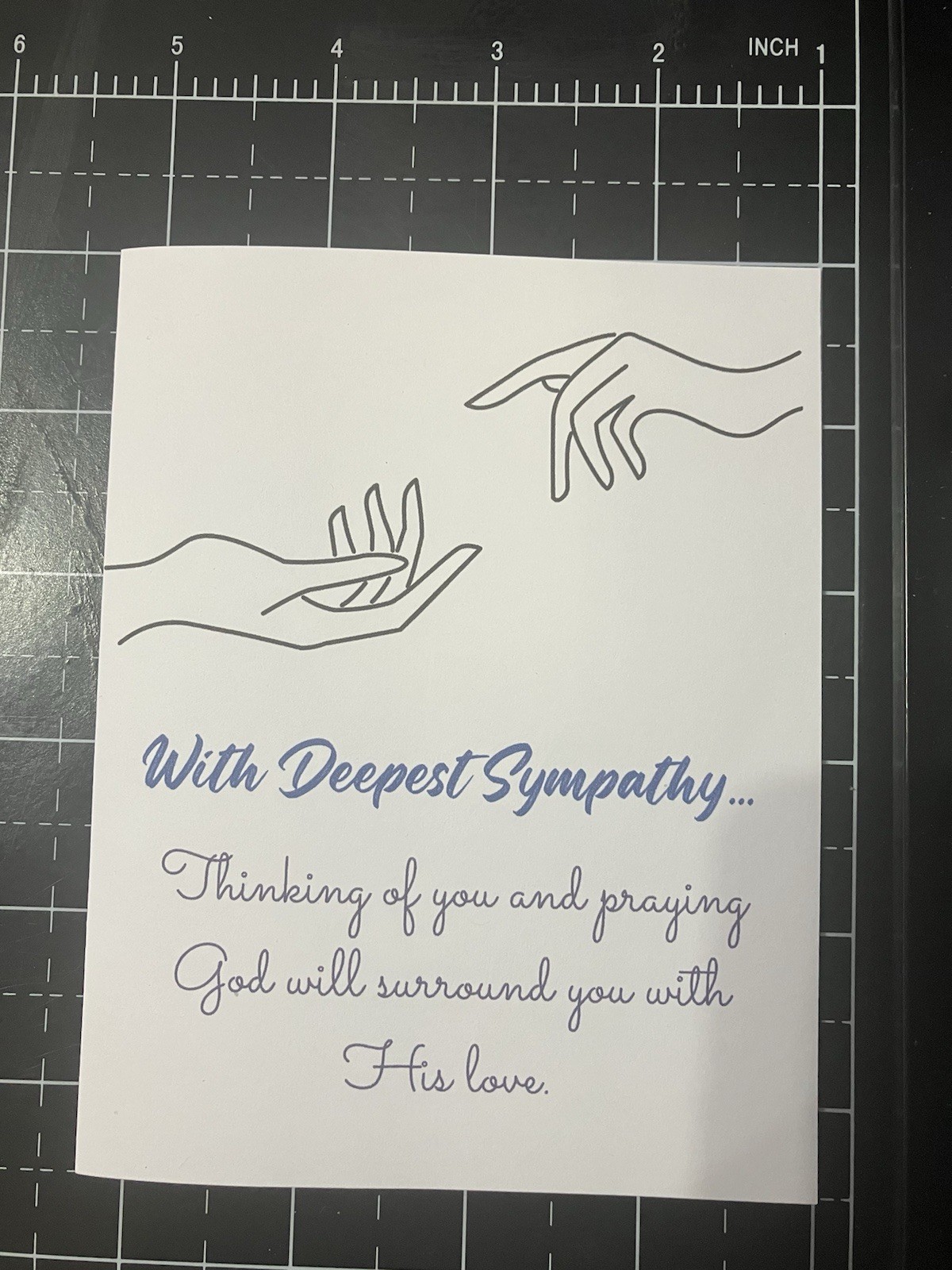 Christian Sympathy Cards – Religious Bereavement with KJV Scriptures & Envelope