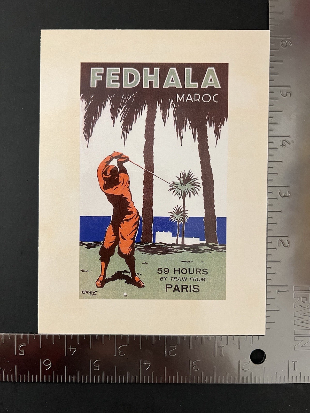 Vintage Golf Art Notecards Morocco/Switzerland/California Scene Env/Seals/Stamps