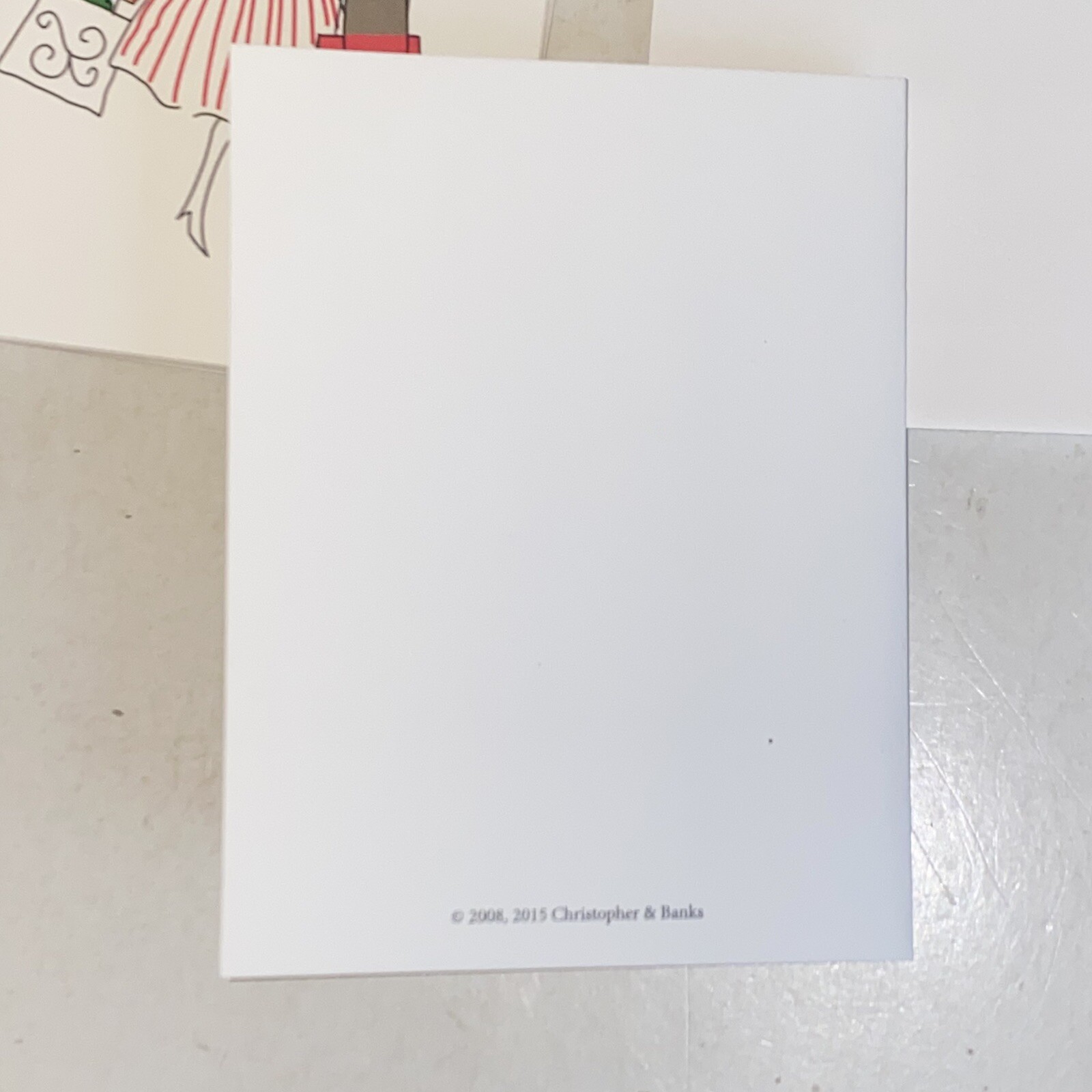 2015 Christopher & Banks Christmas Cards Box Set 20 pcs Blank Notecards