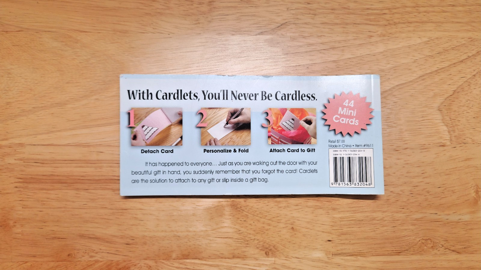 CQ Products Cardlets Everyday Mini Cards Booklet Detachable Gift Tags PARTIAL