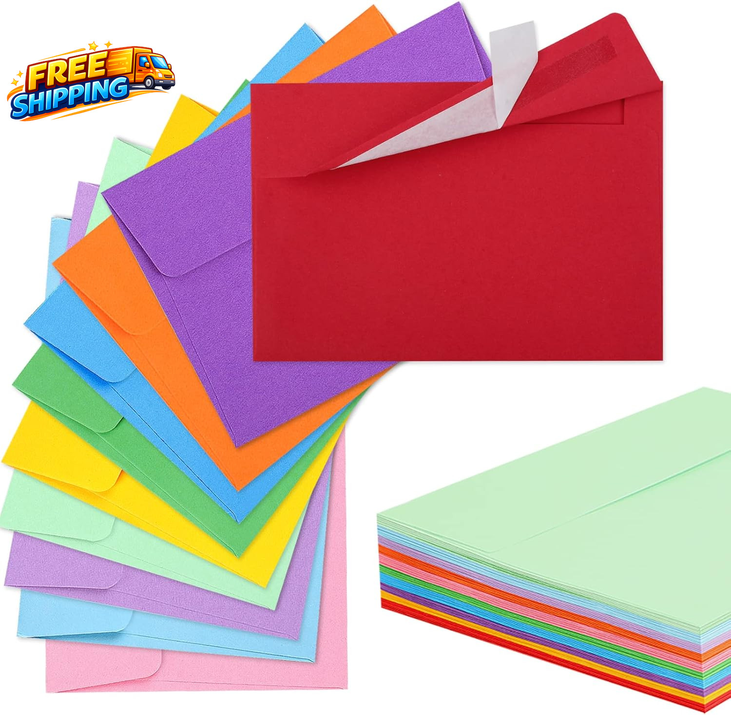 70 Pack Colored Envelopes 4.375X5.75 Envelopes Card Envelopes A2 Envelopes…