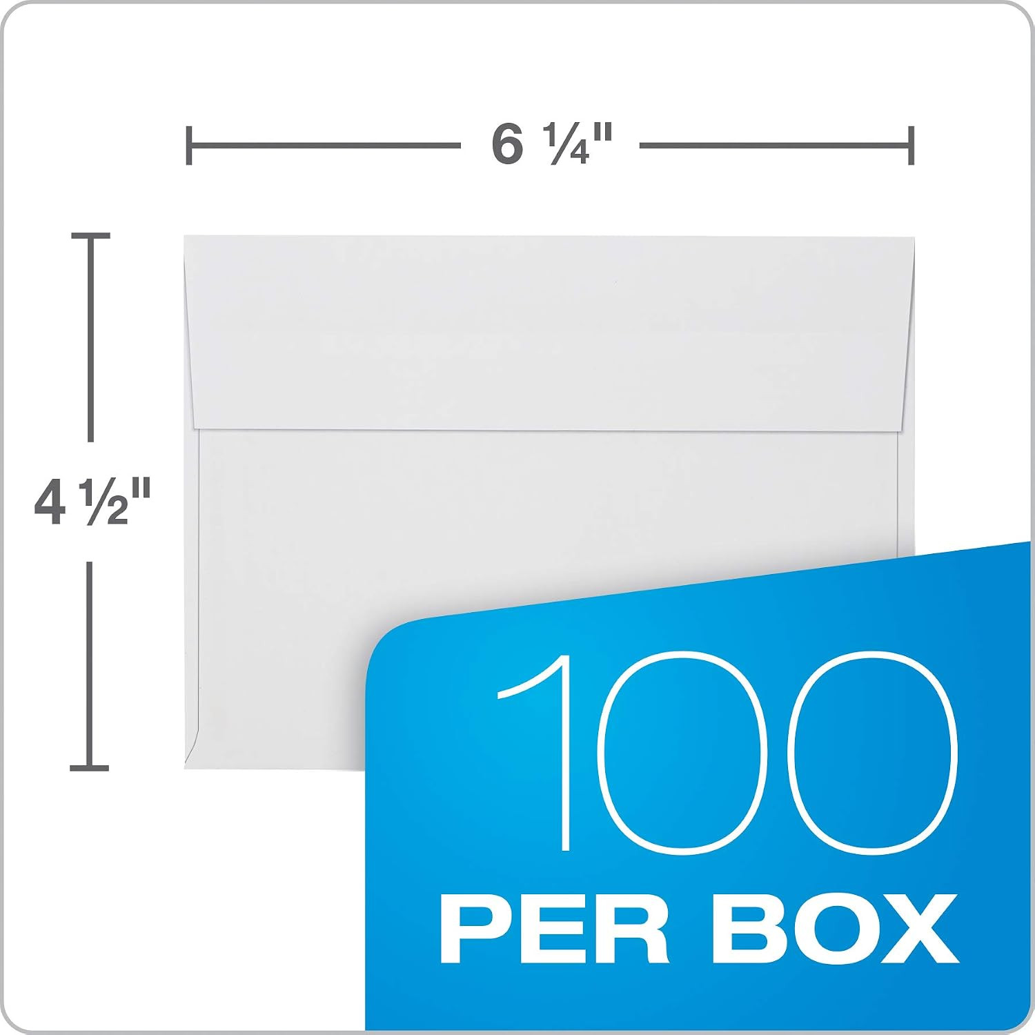 Invitation Self Seal Envelopes, 100/Box, 4 X 6 Inches for Photos & Cards, Releas