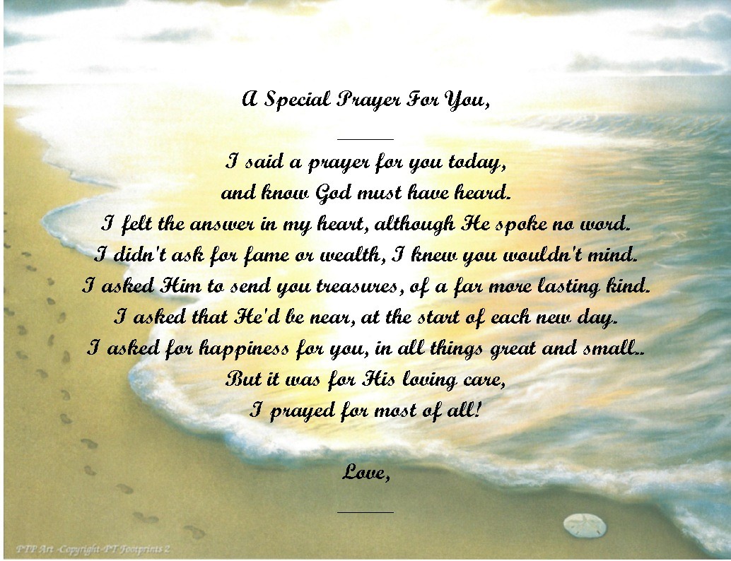 A Special Prayer For You Personalized Poem Gift #2 (For Papa thru Wife)