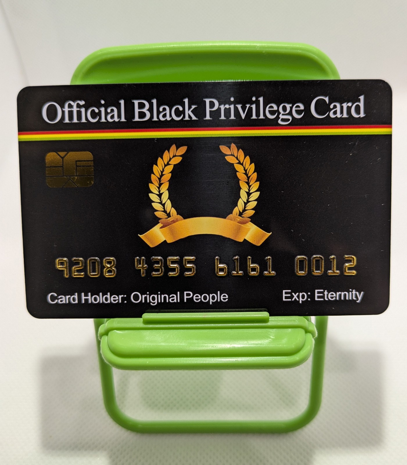 Aromabug FUNNY FAKE BANKCARD: Priv. of Blacks Card. ( 8 PACK) (Free Shipping)