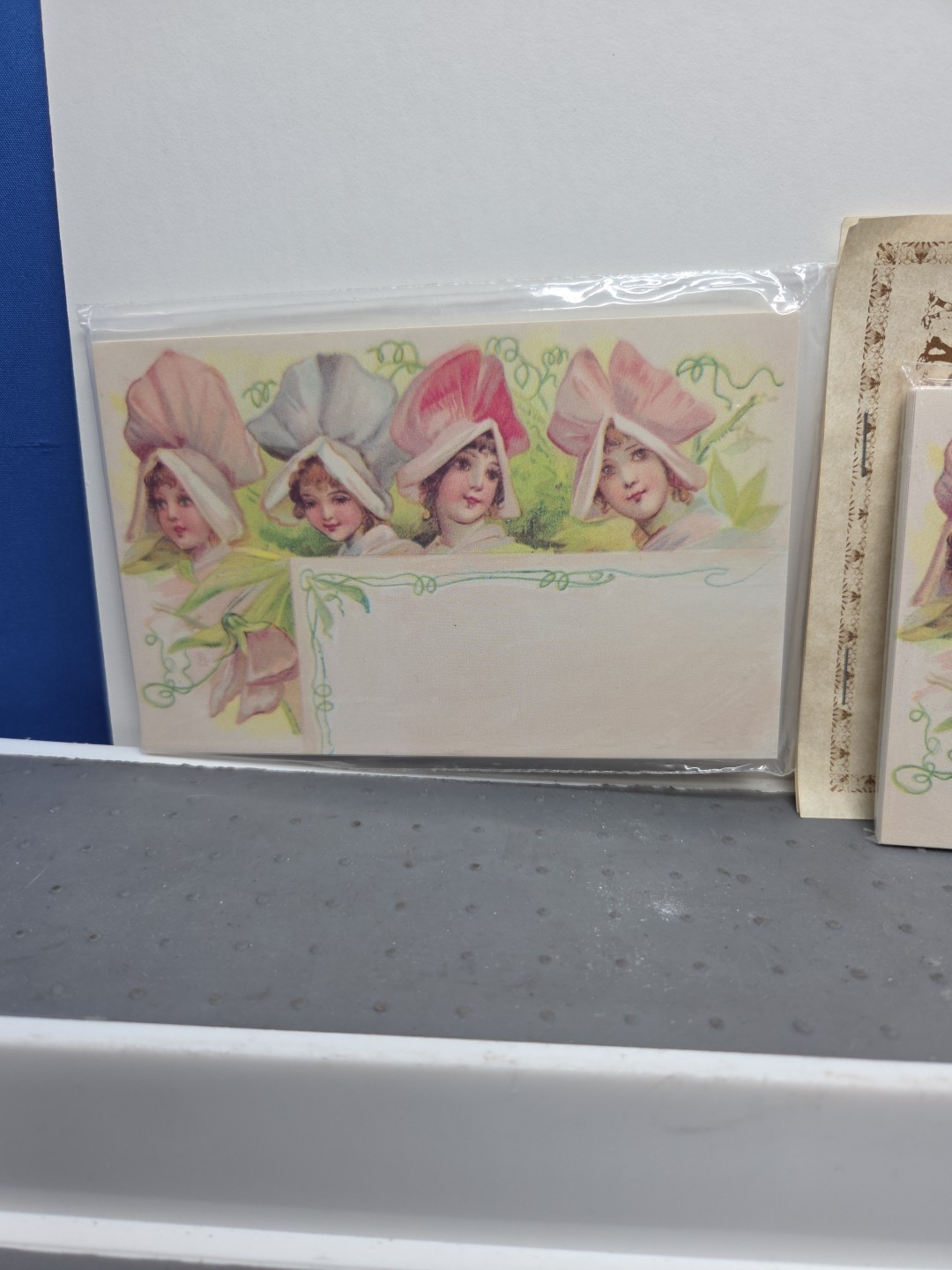 Lot of 24 Turn Of The Century Recipe Cards Girls Old Print Factory 2 Packs Vtg