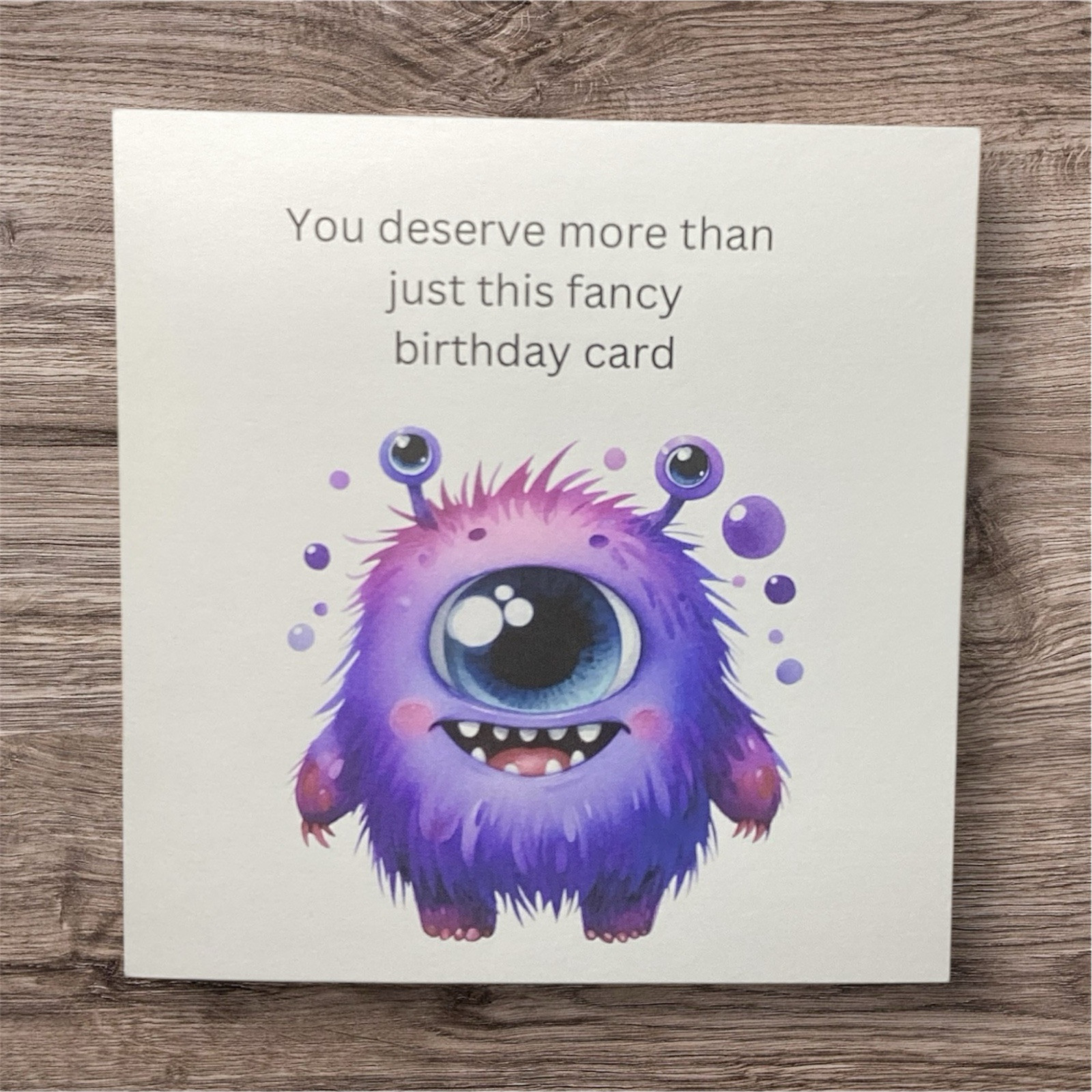 5×5 Inches Happy Birthday Greeting Card Humor Funny Sarcasm Him Her Cute HM