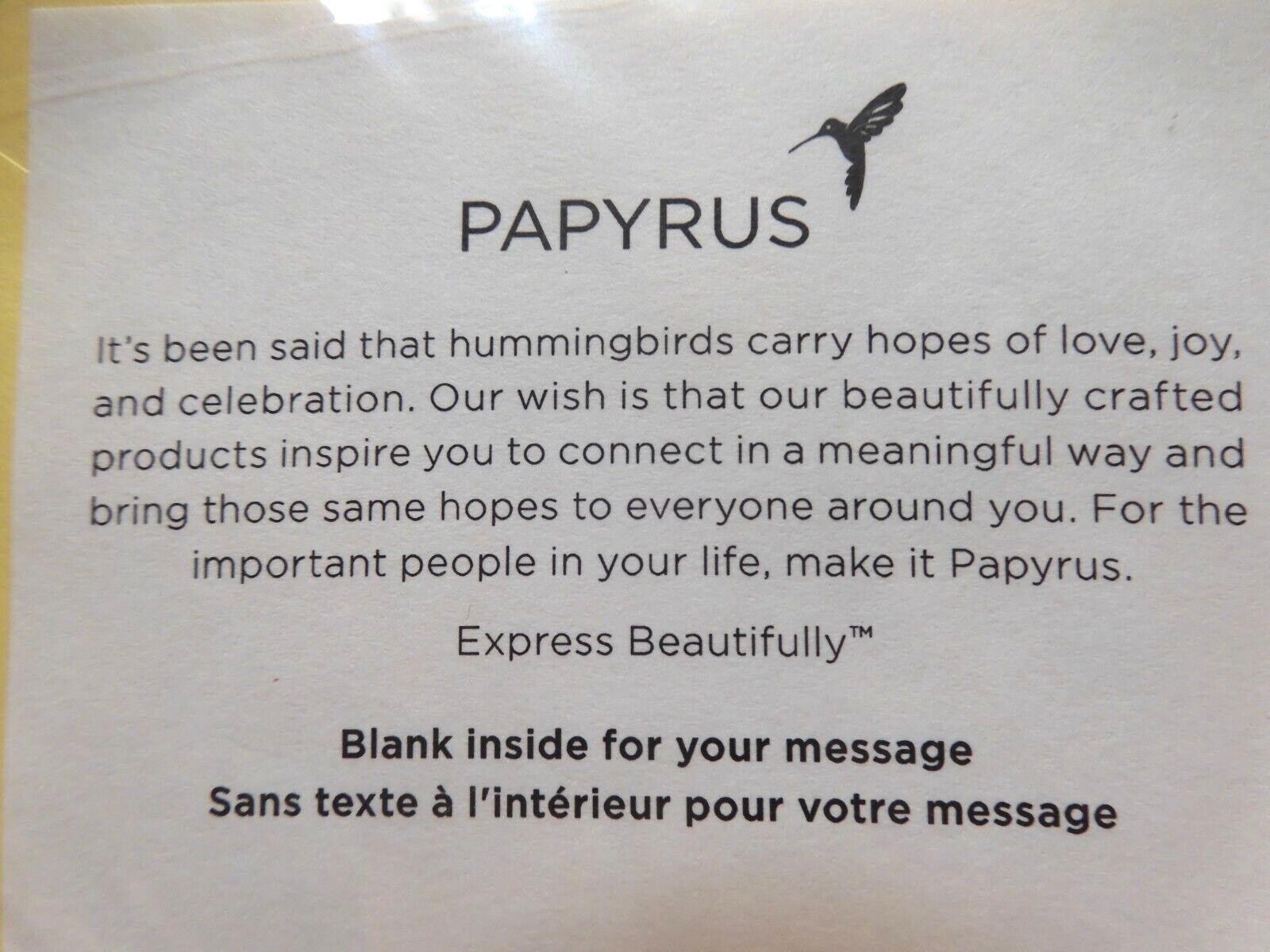 2 Cards Papyrus High Quality Beautiful Orchid Flowers Blank Inside